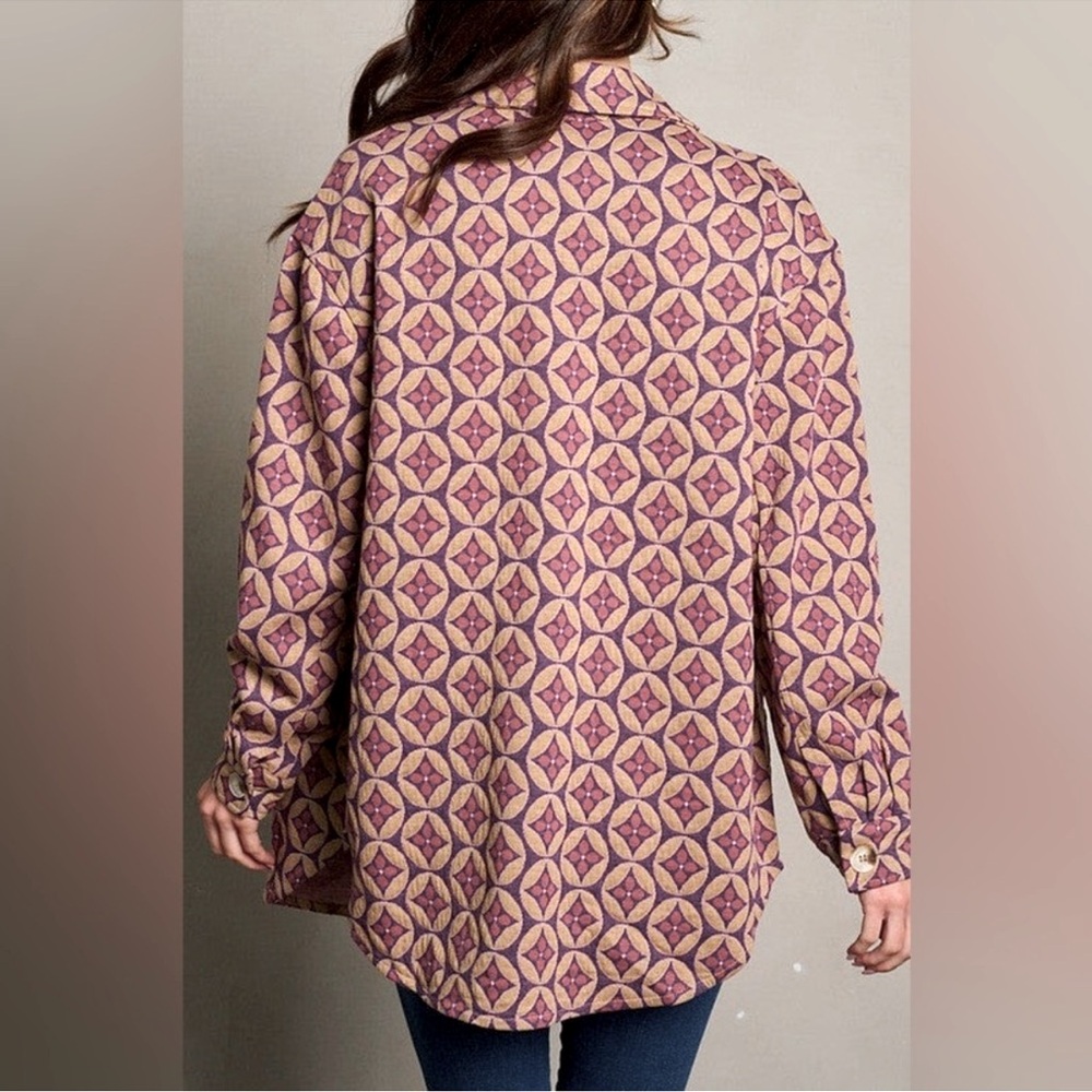BaeVely Oversized Mod Knit Shacket - Picture 11 of 14